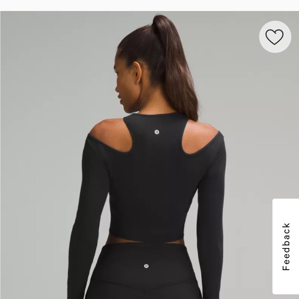 Lululemon Shoulder Cut-Out Yoga Long-Sleeve Shirt